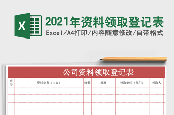 2025年资料领取登记表