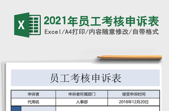 2025年员工考核申诉表