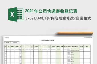 2025年公司快递寄收登记表