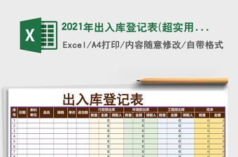 2025年出入库登记表(超实用)