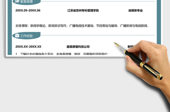 2025年自媒体运营求职简历