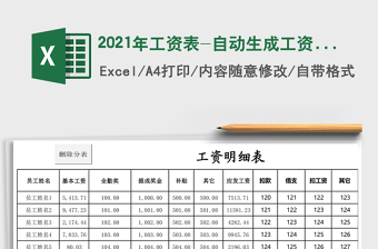 2025年工资表-自动生成工资单