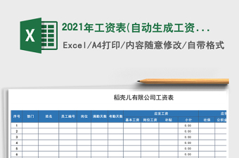 2025年工资表(自动生成工资条）