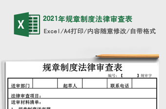 2025年规章制度法律审查表