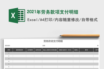 2025年劳务款项支付明细