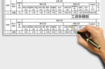 2025年工资条模板