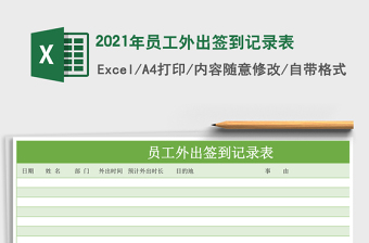 2025年员工外出签到记录表