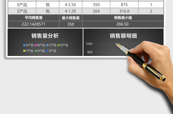黑色销售统计表Excel模板