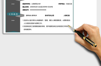 2025年人事行政求职简历