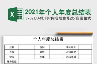 2025年个人年度总结表