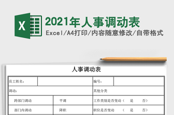 2025年人事调动表