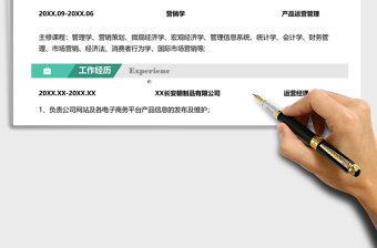 2025年产品运营经理求职简历