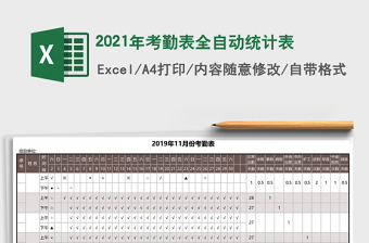 2025年考勤表全自动统计表