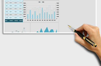 2025月度收支统计表
