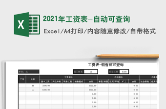 2025年工资表-自动可查询