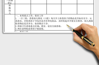 2025年周工作计划与总结