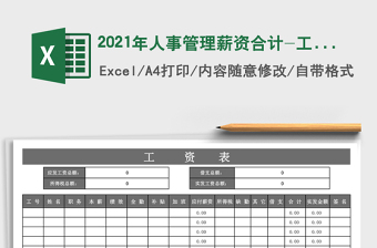 2025年人事管理薪资合计-工资表