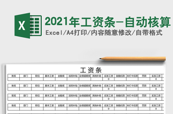 2025年工资条-自动核算