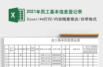 2025年员工基本信息登记表