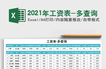 2025年工资表-多查询