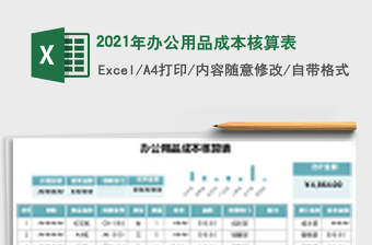2025年办公用品成本核算表