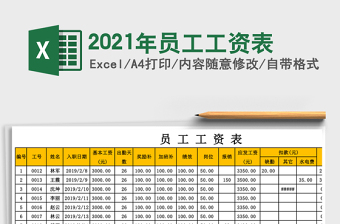 2025年员工工资表
