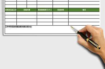 2025年周工作总结计划表