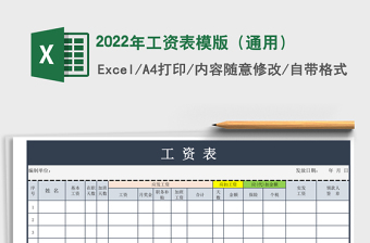 2025年工资表模版（通用）