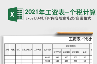 2025年工资表-个税计算
