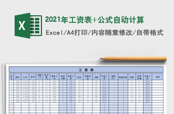 2025年工资表+公式自动计算