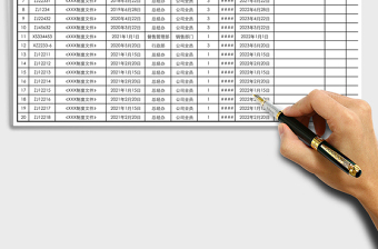 2025年企业制度文件登记表