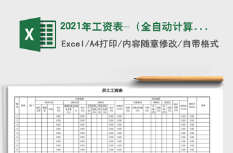 2025年工资表-（全自动计算）