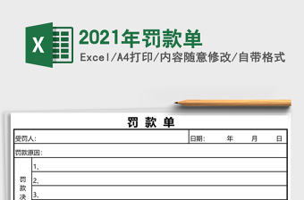 2025年罚款单