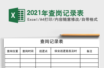 2025年查岗记录表