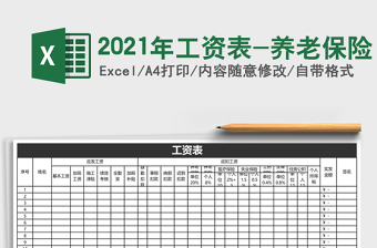 2025年工资表-养老保险