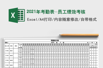 2025年考勤表-员工绩效考核