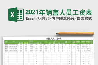 2025年销售人员工资表