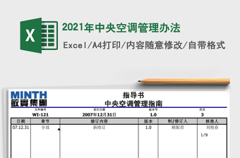 2025年中央空调管理办法