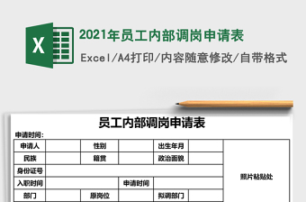2025年员工内部调岗申请表