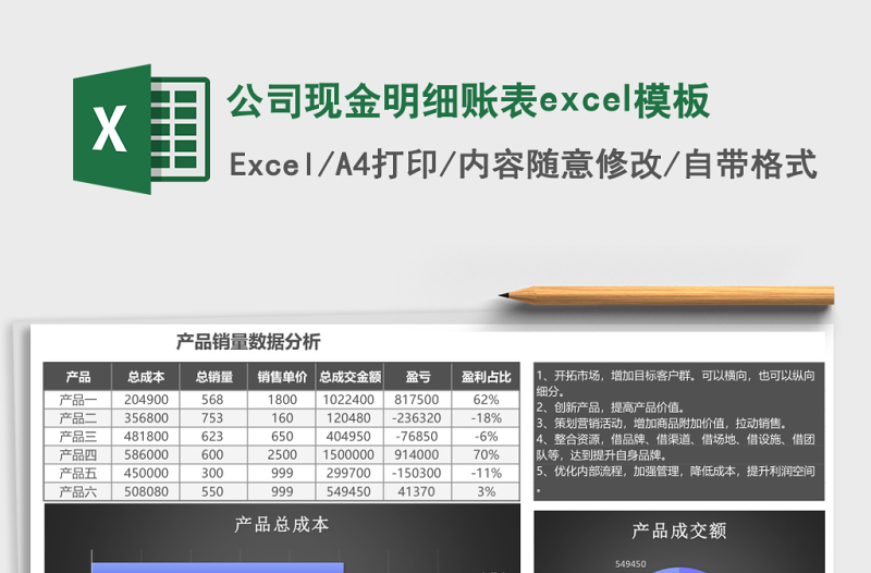 2025公司现金明细账表excel模板