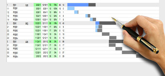 甘特图模板计划进度自动计算excel模板