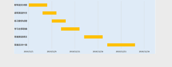 灰色简约学习计划表-甘特图Excel模板
