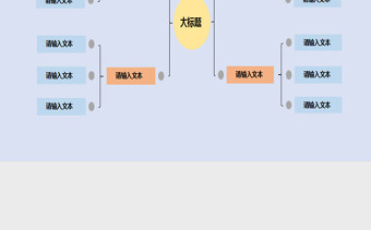 简单方便思维导图模板Excel模板