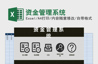 资金管理系统下载Excel管理系统下载