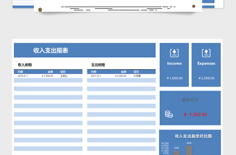 收入支出报表管理系统免费下载