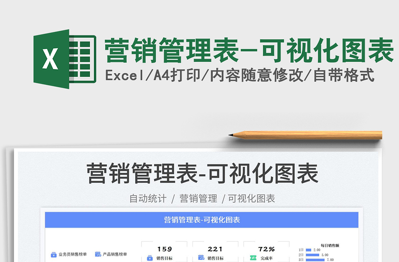 2025营销管理表-可视化图表