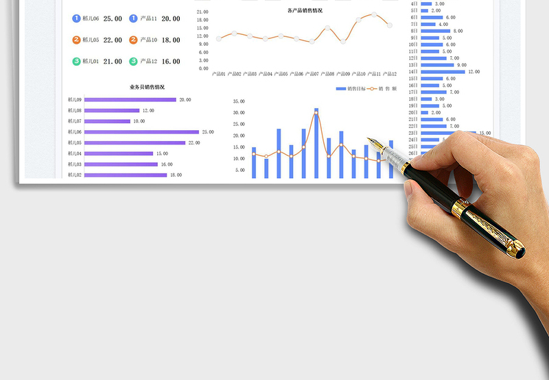 2025营销管理表-可视化图表