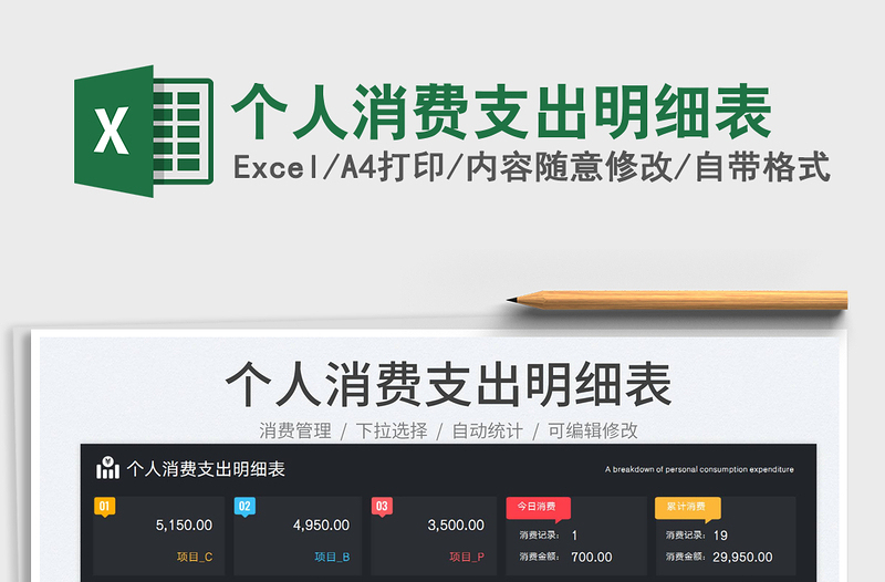 2025个人消费支出明细表