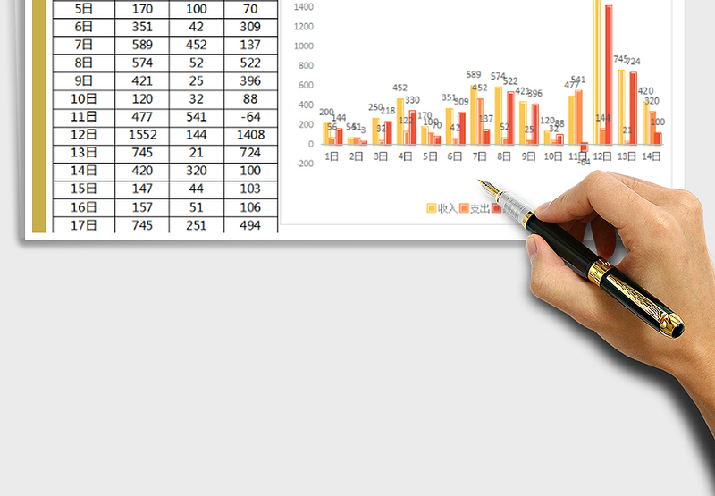 2025收支日记账表（图文分析）免费下载