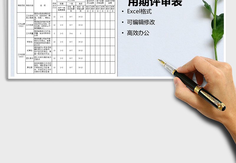 2025年新员工培训期试用期评审表